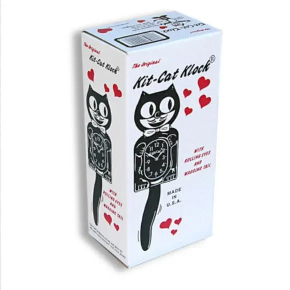 RETIRED Urban Outfitters Ocean Waves Lady KIT-CAT CLOCK KAT KLOCK
